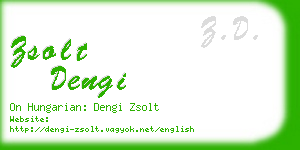 zsolt dengi business card